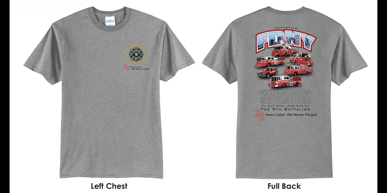 9th Battalion - 25th Anniversary Memorial Shirts