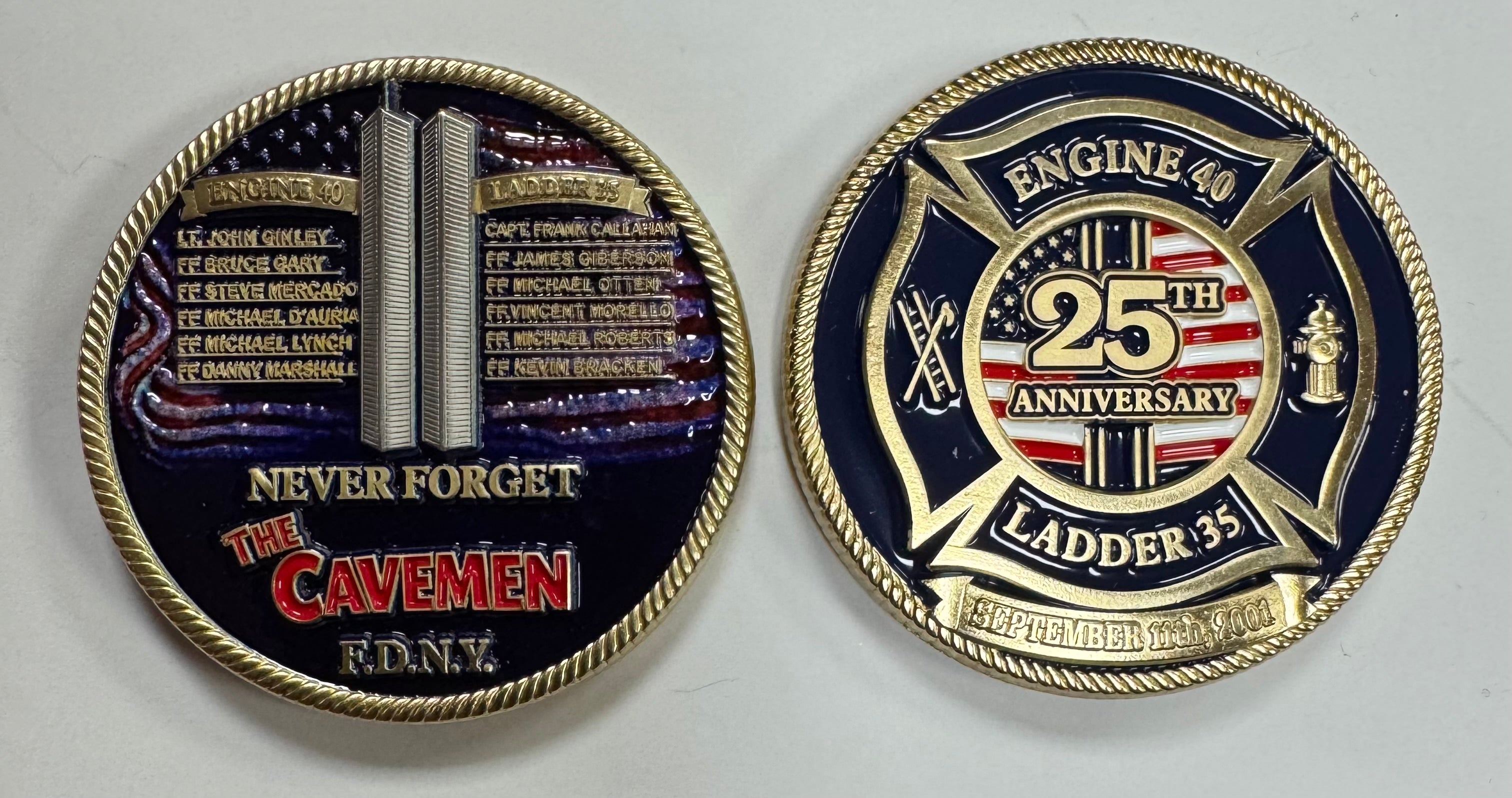 Challenge Coin 25th Anniversary 9/11