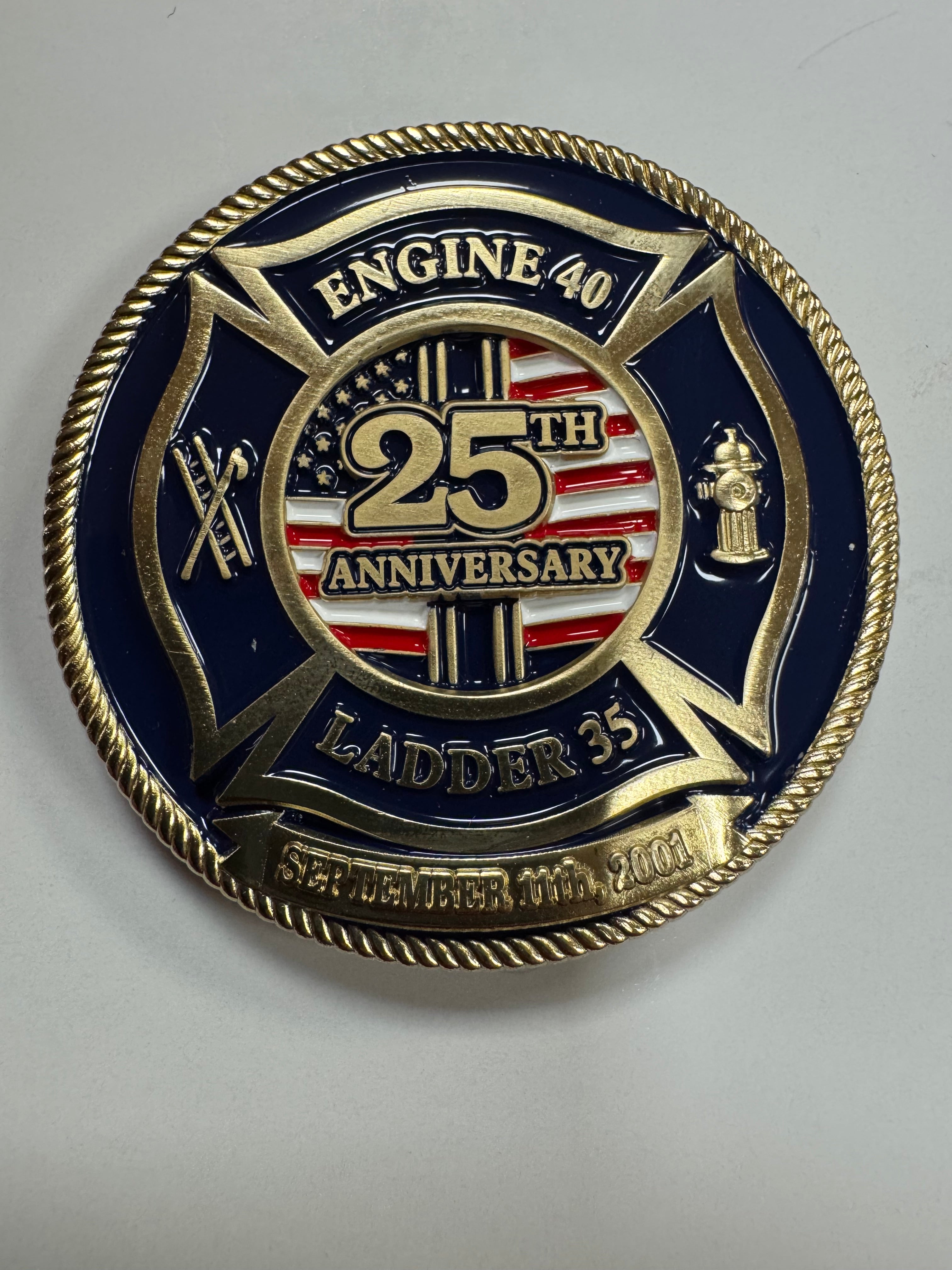 Challenge Coin 25th Anniversary 9/11