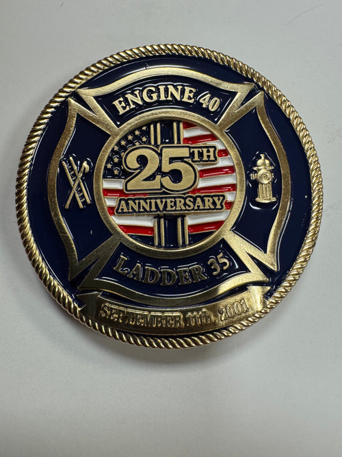 Challenge Coin 25th Anniversary 9/11